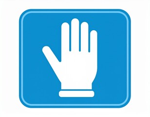 Obraz premium Hand protection sign