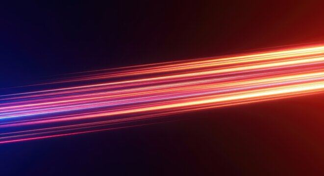 Dynamic stream of vibrant energy represented by smooth, blurred lines, symbolizing speed, velocity, and instantaneous power transfer ,science ,movement ,transfer