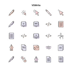 Vswrite Creative Concept Illustration