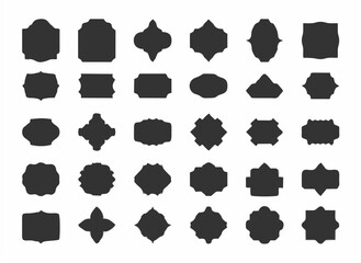 Blank label retro glyph vinta...