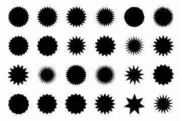 Retro stars, sunburst design ...