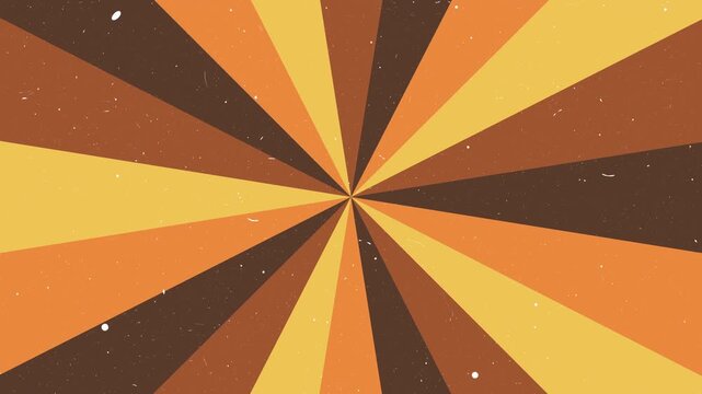 Retro sunburst vintage background radial stripes grunge texture 70s style abstract pattern