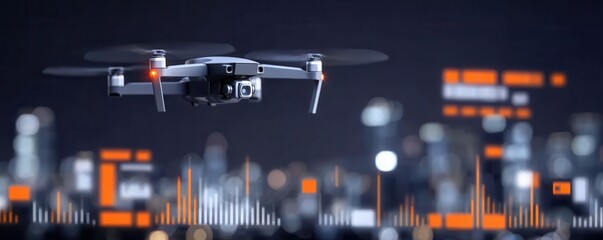 Digital city where drones support selection qualification resume scanning recruitment hiring evaluation and assessment