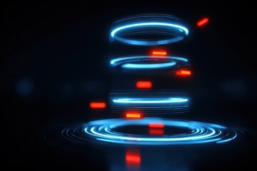 A towering quantum spire where intelligent symbols orbit in visual rings mapping program complexity so analysts can perform an issue review using quantum interaction