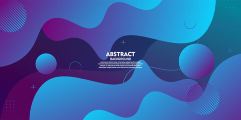 Abstract blue and purple gradient fluid background. Simple wave fluid pattern background element. Vector eps10