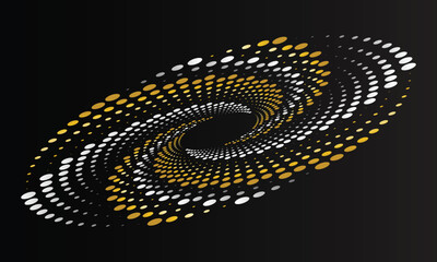 Spiral Halftone Vector