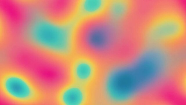 Abstract Holographic Fluid Gradient Loop, Vibrant Neon Liquid Motion Background, Seamless Psychedelic Soft Blurry Color Waves