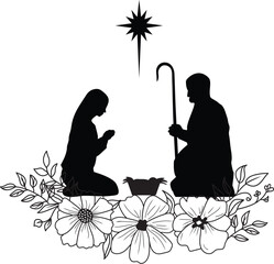 Vector Christmas Nativity