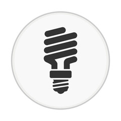 CFL Light Bulb Energy Icon