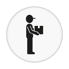 Person Carrying Box Icon