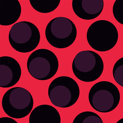 Bold colorful circles seamless pattern with layered circle elements and colorful artistic composition ideal for pattern use