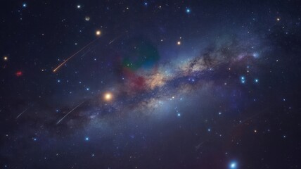 Realistic Starry Night Sky