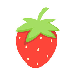 Obraz premium Illustration of a Red Strawberry