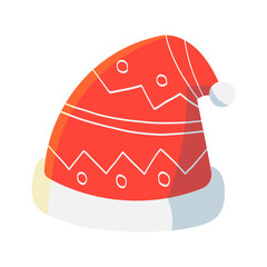 Festive Santa Hat Illustration