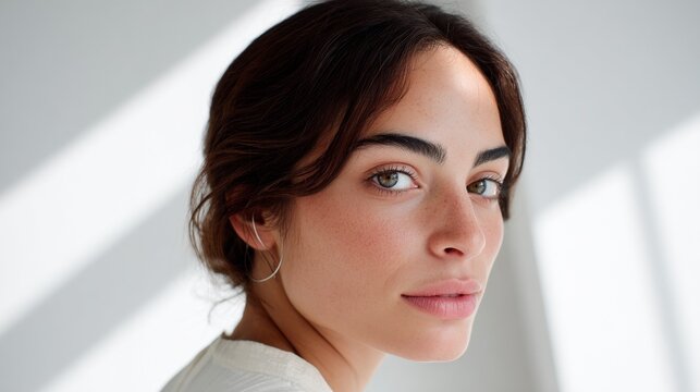 Woman posing for portrait.