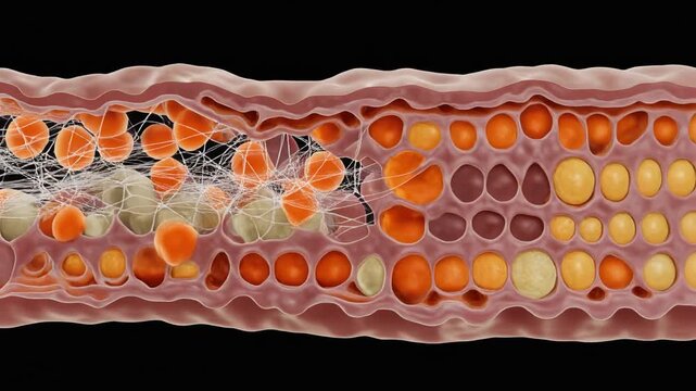 Dynamic Cellular Process of Tissue Regeneration with Fibroblast Migration and Extracellular Matrix