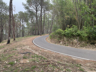 a beautiful turn road photo click by still