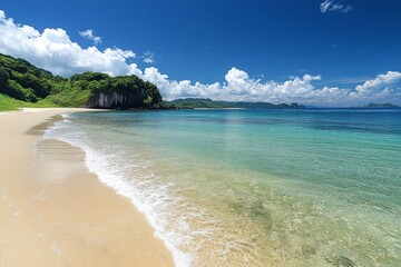 White living room interior with a white sofa, emphasizing a clean and minimalist design approach, Generative AI