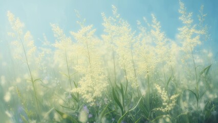 Soft-focus field of grass