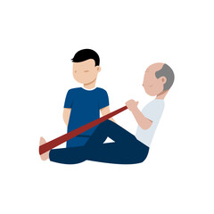 Assisted Leg Stretch Therapy