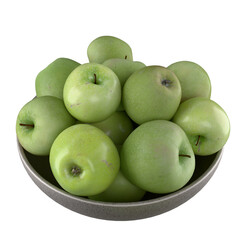 bowl of green apples