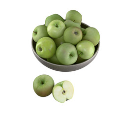 green apples in a bowl