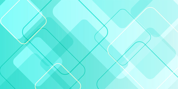 abstract square round corner green blue pattern texture high technology background. vector dynamic square abstract background