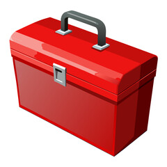 red box isolated on white background