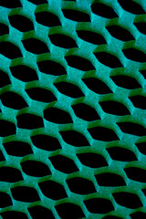 a hexagonal cell structure, mimicking a beehive, recyclable packaging paper