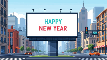 new york city happy new yeras sign © New
