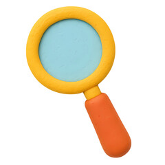 magnifying glass isolated on white background