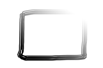 blank photo frame isolated
