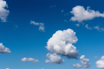 Sky Blue Clouds Horizon Nature Scenic Atmosphere Background