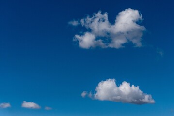 Sky Blue Clouds Horizon Nature Scenic Atmosphere Background