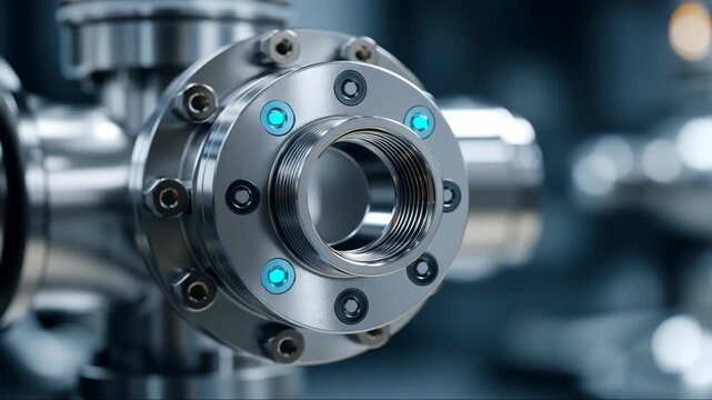 Close-up of Industrial Metal Component