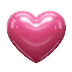 Obraz premium Pink Heart-Shaped Object with Shiny Surface on Black Background for Valentine's Day