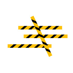 warning tape symbol sign