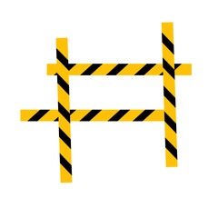 warning tape symbol sign