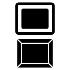 frame icon vector design template simple and modern