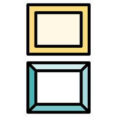 frame icon vector design template simple and modern