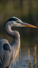 great blue heron ardea cinerea