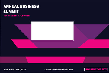 Annual Business Summit for business Growth Related Banner