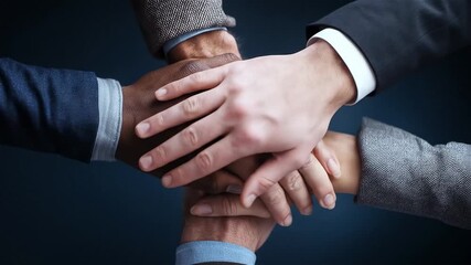 Celebrating unity through collaboration and teamwork with hands coming together in harmony and strength