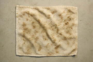Dirty cleaning cloth - dirty hand towel