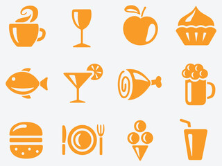 Food and Drinks Symbol Collection