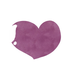 pink paper heart