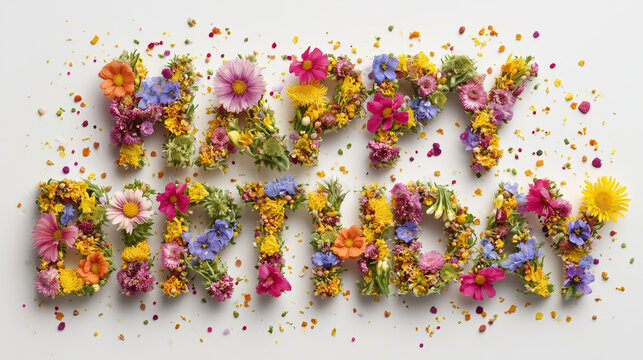 Ai colorful paint splashes flower, color, decoration - Powered by Adobe