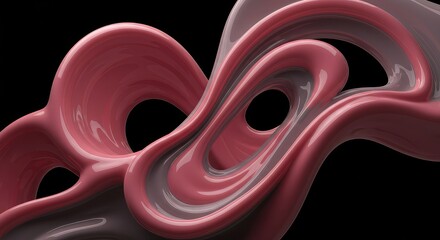 Abstract digital rendering showing extreme distortion and stretching of fluid forms, creating twisted chaotic patterns and complex spatial anomalies ,gel ,colorful ,fluid