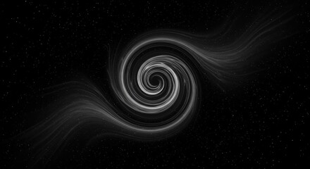 A swirling monochromatic abstract texture suggestive of deep space or infinite vacuum. Dark and complex material backdrop with subtle light variations ,background ,grunge ,dynamic