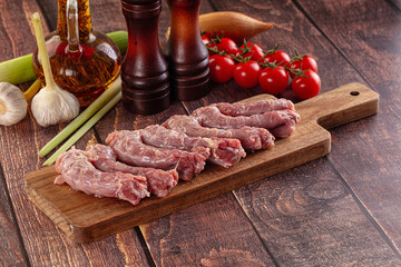 Raw chicken neck for cooking